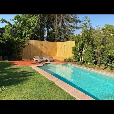 Piscina , cortavista , deck