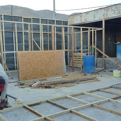 Construccion en madera- estructura en tabiqueria en copiapó