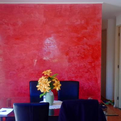 Estuco veneciano rojo