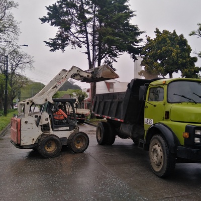 Arriendo minicargador y camión tolva