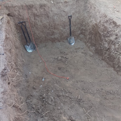 Excavación para construcción de Piscina