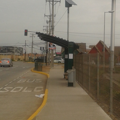 Iluminacion refugios peatonales