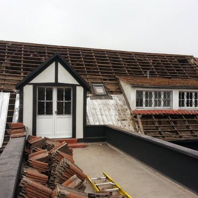 Retiro de tejas de cemento