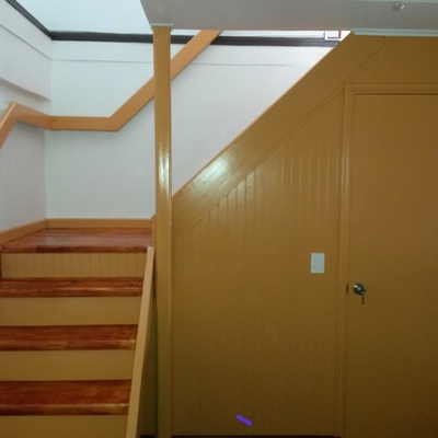 fabricacion de escalera con descanso