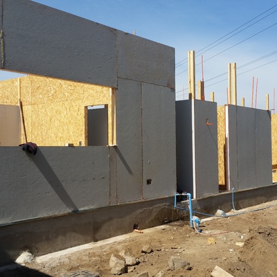 Muros exteriores de paneles SIP