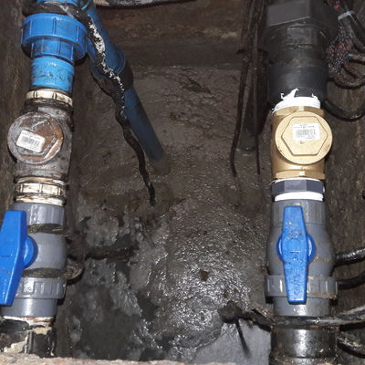 Renovación de cañerias, bombas de desague