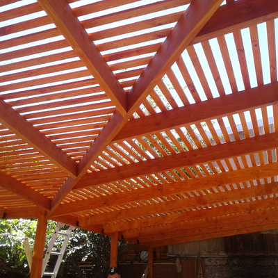 Construcción pérgola