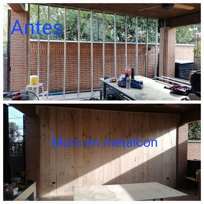 Muro en metalcon