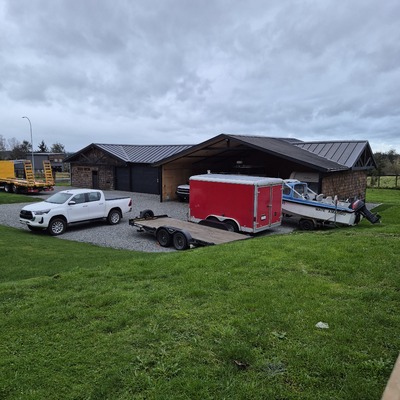 Galpón para estacionamiento