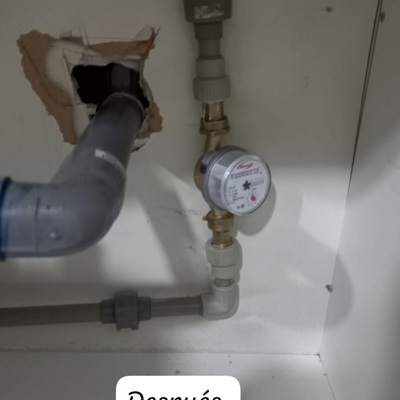 Después de instalar remarcador Agua Potable