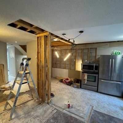 Trabajo de remodelacion de cocina