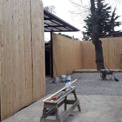 Trillage de fachada estudio Demente