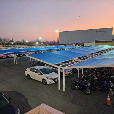 Cambio malla raschel en estacionamientos