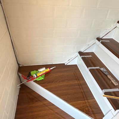 Escalera vitrificada