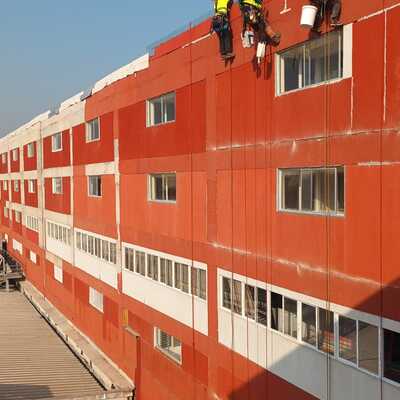 PINTURA DE FACHADA INTERIOR CENTRO COMERCIAL