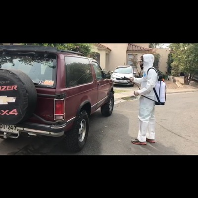 Desinfeccion de vehiculo