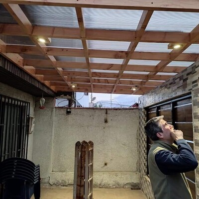 pérgola techo