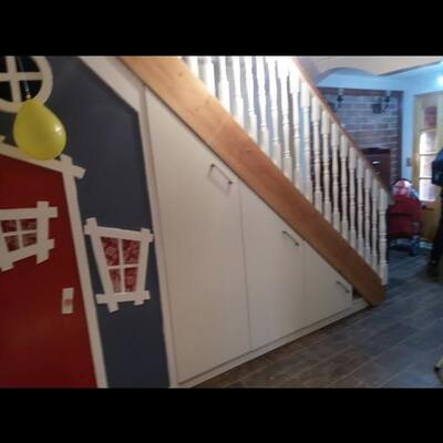 Escalera con diseños