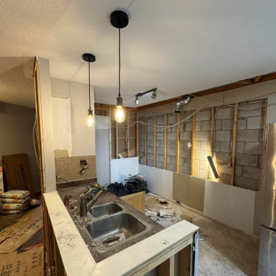 Trabajo de remodelacion de cocina