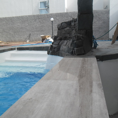 Barra del  Bar con una Cascada de efecto de Agua