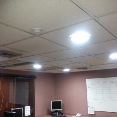 Cambio de equipos de iluminacion oficinas SIISA