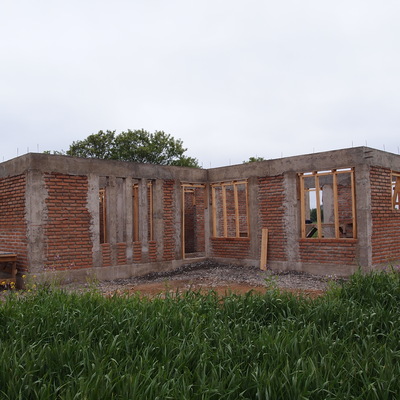 Ejemplo de vivienda en obra.
