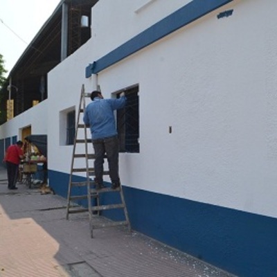 Trabajo de Pintura Esmalte - Fachada