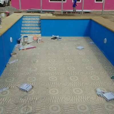 Construcción de la piscina