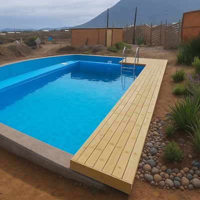 Piscina en el desierto