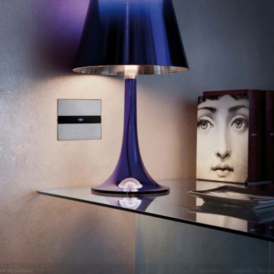 Placa touch aluminio cepillado