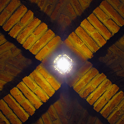 techumbre de ladrillo fiscal a la vista