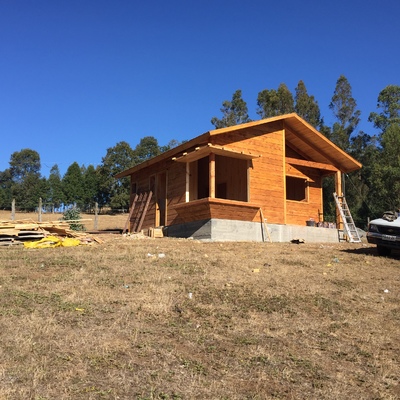 Vista exterior cabaña