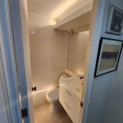 Baño de departamento terminado