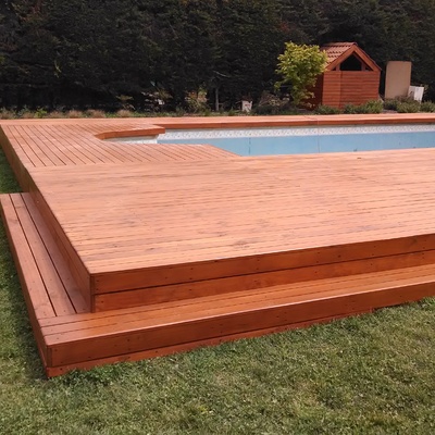 Deck terrazas de madera a pedido