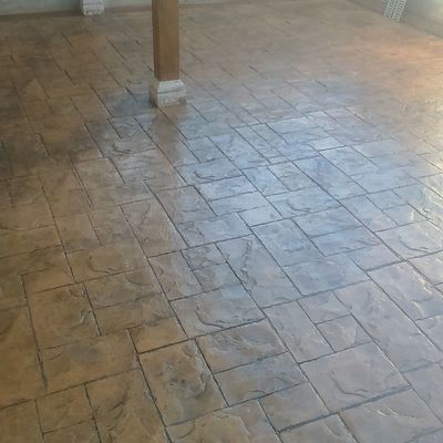 piso estampado
