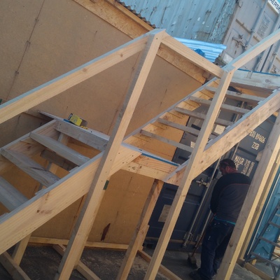 Fabricación de escalera