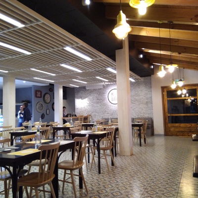 Audio de dos zonas y CCTV en restaurante