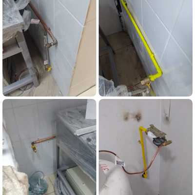 Instalación de linea de gas
