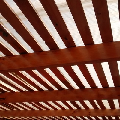 limpieza de techo y pintado de estructura