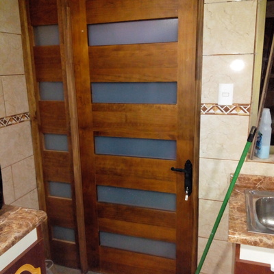 Puerta y mampara