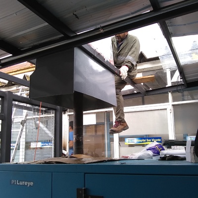 Reparación techumbre sala generador