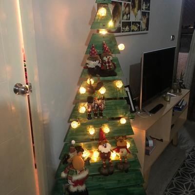 Árbolito navidad en madera