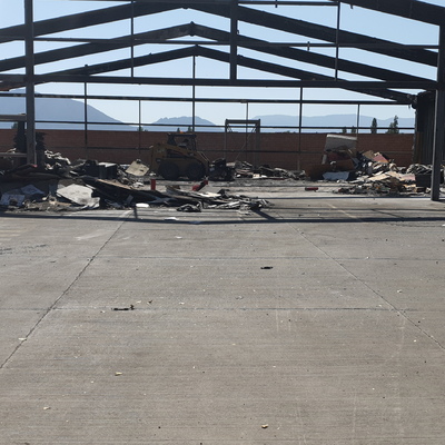 Demolicion de Autoplanet Los Andes