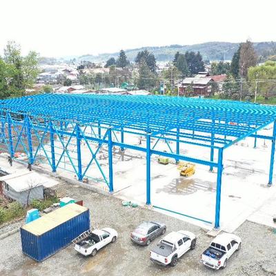 Montaje Galpon Valdivia toma Dron