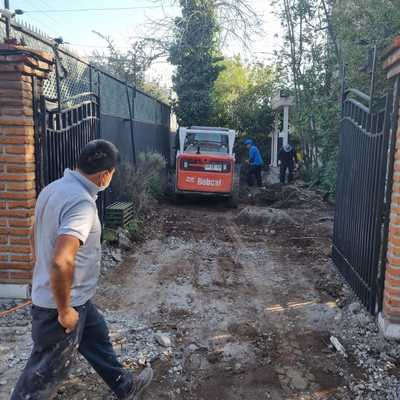 Rebaje de terreno jardines