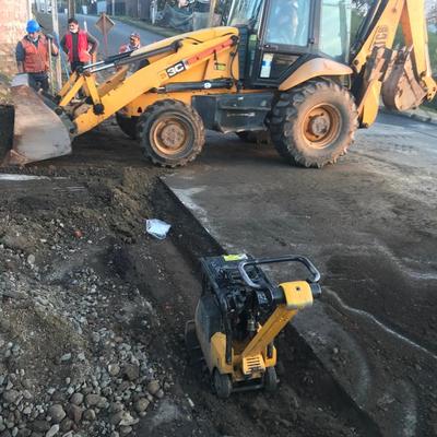 Tapado de zanjas y compactacion