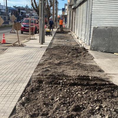 Preparacion de terreno para veredas