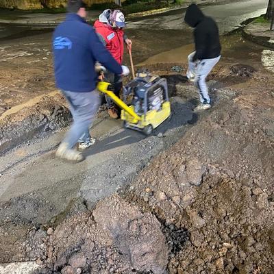 Preparacion de terreno para su posterior hormigonado