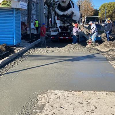Reposicion de hormigón en calzada