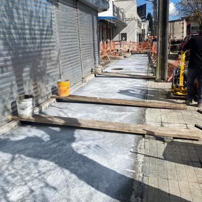 Reposicion de hormicon en vereda